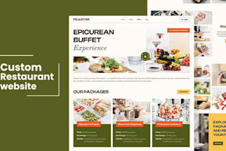 design catering website event listing website restaurant website event website