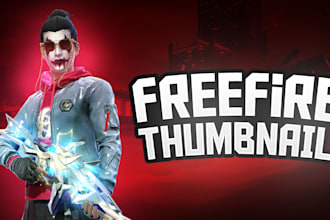 design amazing gaming youtube thumbnail with high resolution