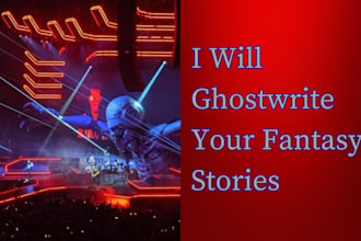 be your fantasy, science fiction ghostwriter