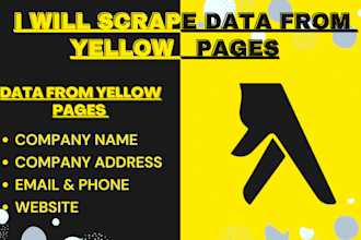 scape yellow pages to get email list, contact and address