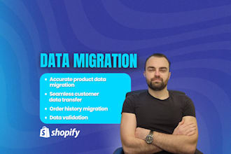 migrate your product, order, and customer data to shopify