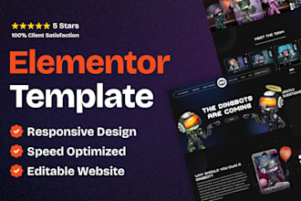clone, copy any web page into responsive elementor template