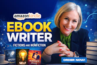 be your fiction and non fiction ghostwriter and ebook writer