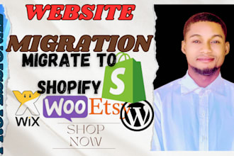 migrate wordpress to shopify wix to shopify etsy to shopify dropshipping store
