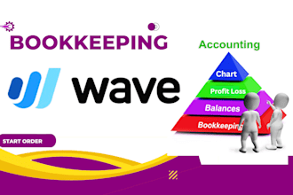do setup and bookkeeping in wave accounting app