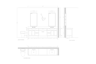 design bathrooms and kitchens drawings with 3d renderings