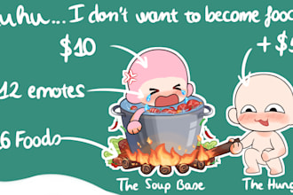 draw cook you into soup ych chibi