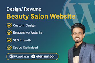 revamp or build beauty salon, parlor website with wordpress