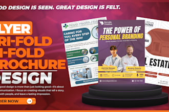creative medical conference yoga infographic flyer bi trifold business brouchure
