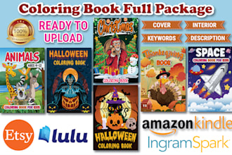 design your coloring book halloween christmas and much more