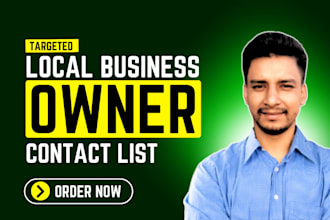 find targeted small or local business owner email list