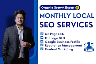do monthly local SEO service for google rankings and gbp optimization