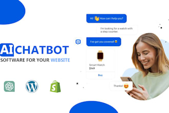 integrate custom ai assistant chatbot into wordpress shopify wix website