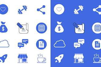 design a custom icon pack and favicon for you