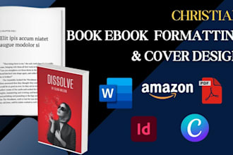 be a christian ebook ghostwriter, design format  christian book, do canva edit