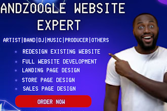 build a stunning bandzoogle website and store