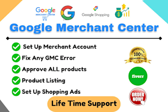 set up google merchant center and shopping ads campaign
