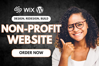 build nonprofit website non profit website on wix squarespace and wordpress