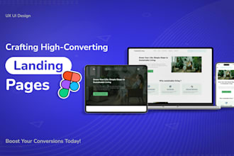 design a high converting saas landing page UI UX
