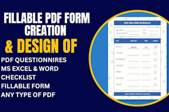 convert word to fillable pdf form, fillable questionnaire, checklist, worksheet