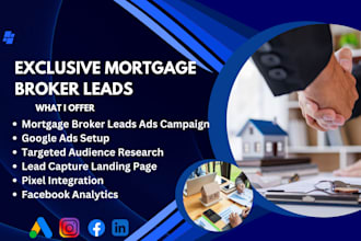 generate exclusive mortgage leads mortgage broker leads, mortgage website funnel