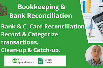 do bookkeeping and bank reconciliation in quickbooks