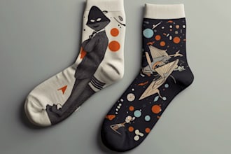 design modern and unique custom socks