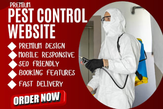 build pest control website pest website fumigation website booking website