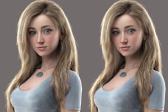 craft realistic 3d characters 3d metahuman characters ue4 for games, animation