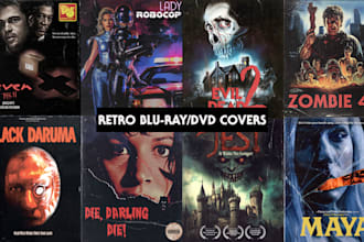 create bluray or dvd covers for you