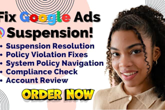 fix google ads suspension and circumventing system policy suspension