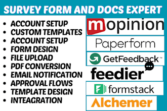 do mopinion surveygizmo feedier paper form formstack alchemer getfeedback tally