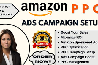 setup and optimize amazon PPC campaign, amazon ads campaign, amazon ppc, fba ppc