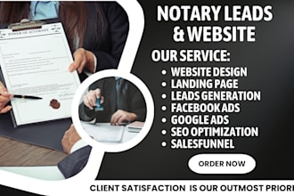 generate notary leads notary website law firm landing page