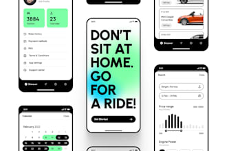 develop carpooling app, car rental app, fleet management app