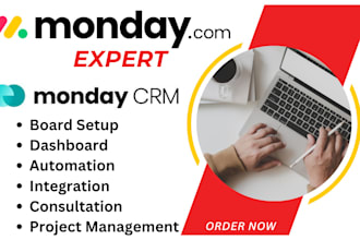 setup, customize and automate monday com sale CRM for your project