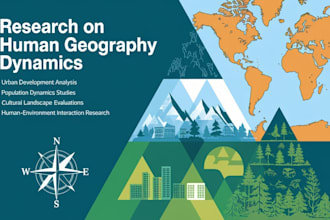 write a research on human geography dynamics