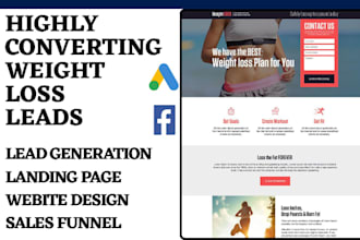 generate weight loss leads semaglutide peptide leads fitness weight loss website