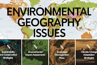 write a research on environmental geography issues