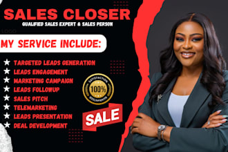 be your high converting sales representative  sales closer b2b sales salesperson