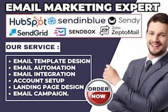 setup zeptomail sendfox sendy email campaign sendgrid sendinblue hubspot klaviyo