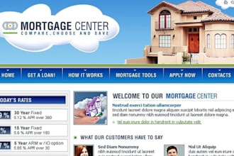design mortgage website, mortgage calculator mortgage sales funnel website