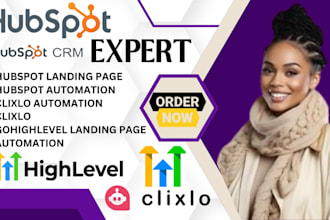 clixlo hubspot clixlo automation gohighlevel landing page