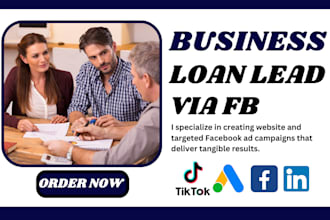 generate business loan leads student loan, mca leads finance landing page