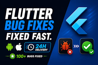 do bug fixing in flutter app