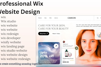 be your wix studio expert, design redesign wix websites online stores