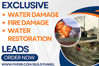 generate water damage water restoration and treatment plumbing fire damage leads