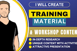 create impactful training material and workshop content