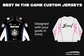 design a custom jersey streetwear 2d clothing mockup for you