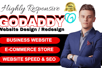 godaddy website development godaddy website design, redesign godaddy website seo
